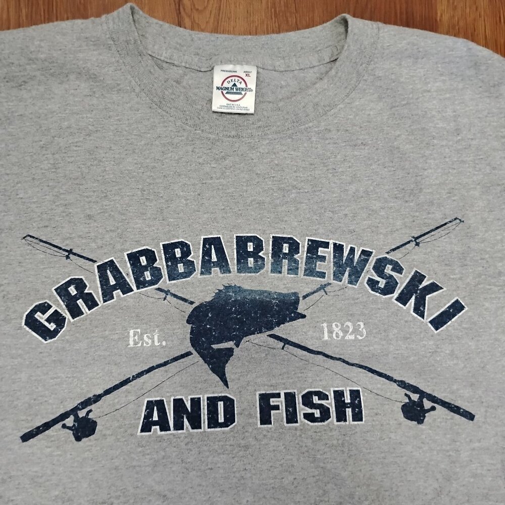 Deadstock Vintage Grabbabrewski & Fish Parody Abercrombie T-Shirt